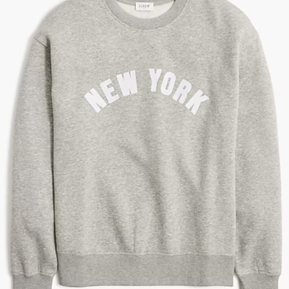 EUC New York Embroidered Sweatshirt, sz L